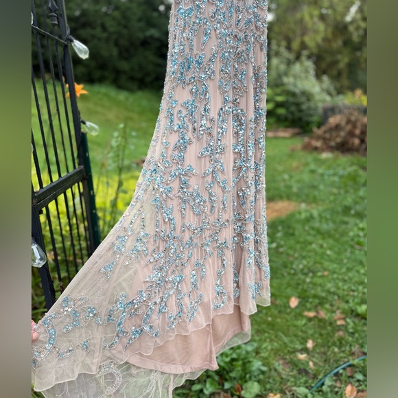 Mac Duggal Pink Embellished Maxi Dress - Picture 2 of 7